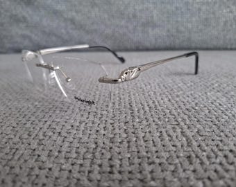 Gafas sin montura McKnight Cartier Panther Col 02 Plata brillante 56-17