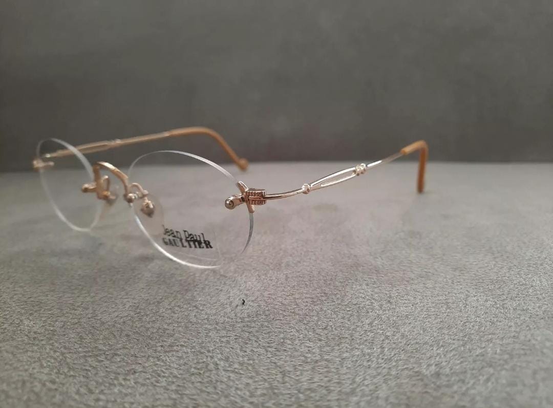 Jean Paul Gaultier JPG ヴィンテージ リムレス 眼鏡フレーム 55-8108
