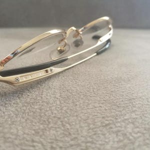 MAJI MASATOMO Vintage Half Rim OVAL Eyeglasses Titanium Model M3-5002 Gold 46-21
