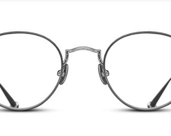 MATSUDA Titanium Oval Eyeglasses Frames M3103 Antique Silver 48-22