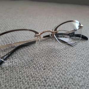 Lunettes de vue vintage sans monture MAJI MASATOMO TITANE Modèle M3-9020 Or \ Marron 51-19