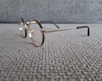 MATSUDA Round Eyeglasses Model M3100 Shinny Gold & Black 47-23