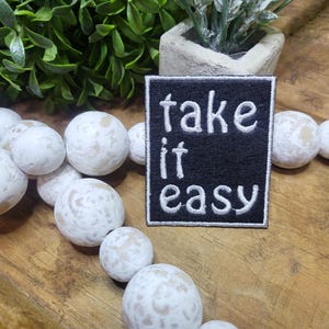 Choose your embroidered iron-on patch saying. 5 different sayings to choose from.