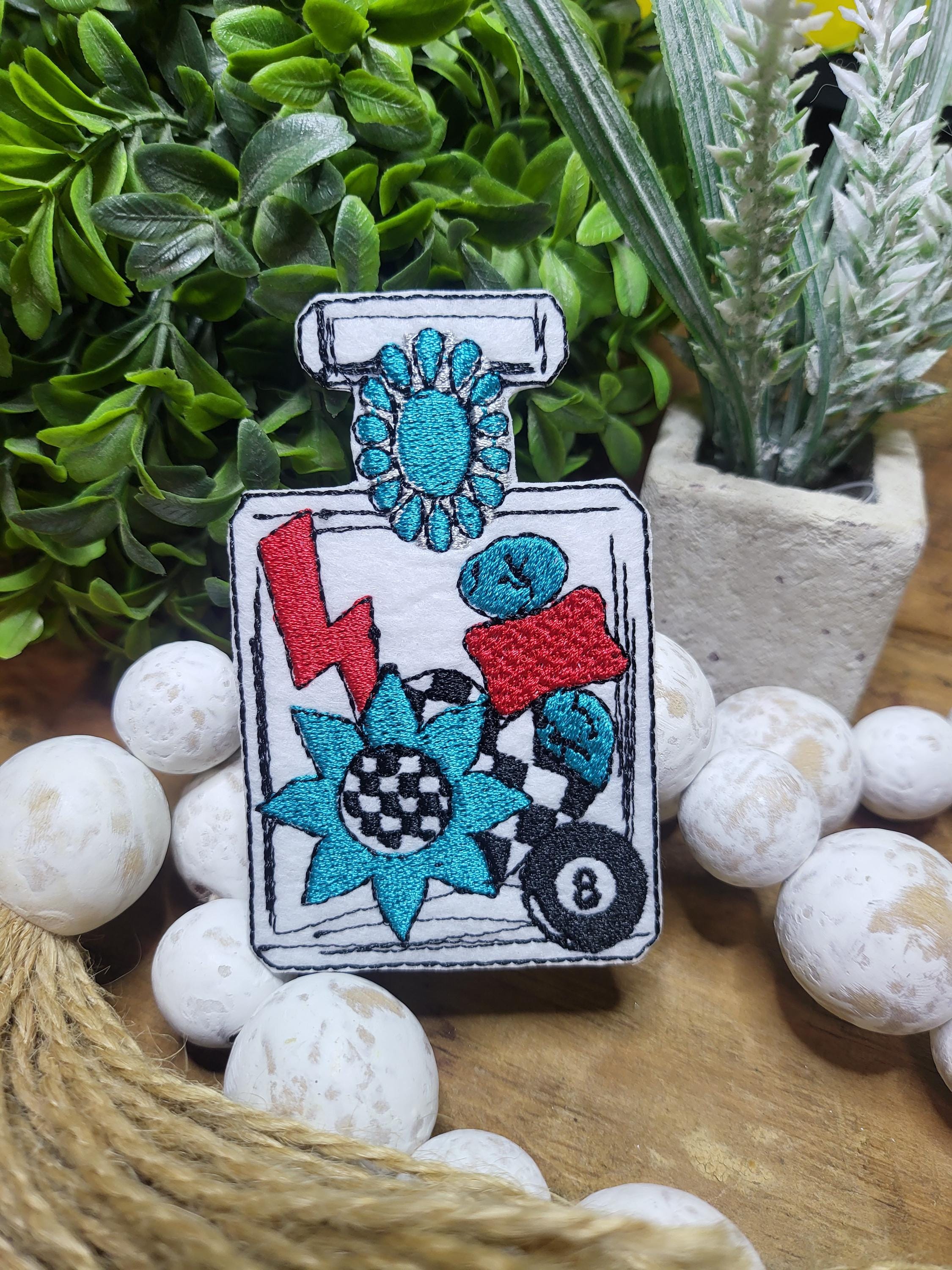 Hand Crafted Pink Leopard Perfume Bottle Iron-On Patches Pink Cheetah Iron On Patches - Retro Y2K Appliques  main image 2