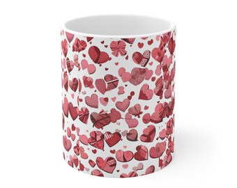 Ceramic Valentines Gift Coffee Cup, 11oz, 15oz