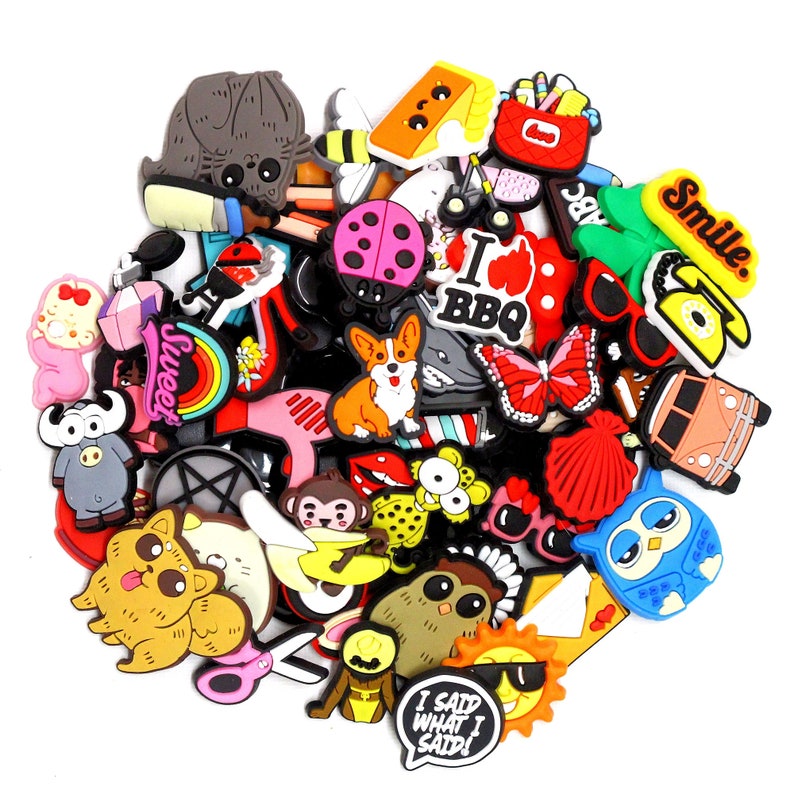 CrocodileCROC, Charm PVC silicone, scrapbooking, thème animaux, chat, chien, grenouille, hiboux, papillon, lapin, coccinelle, vache, tortue image 8