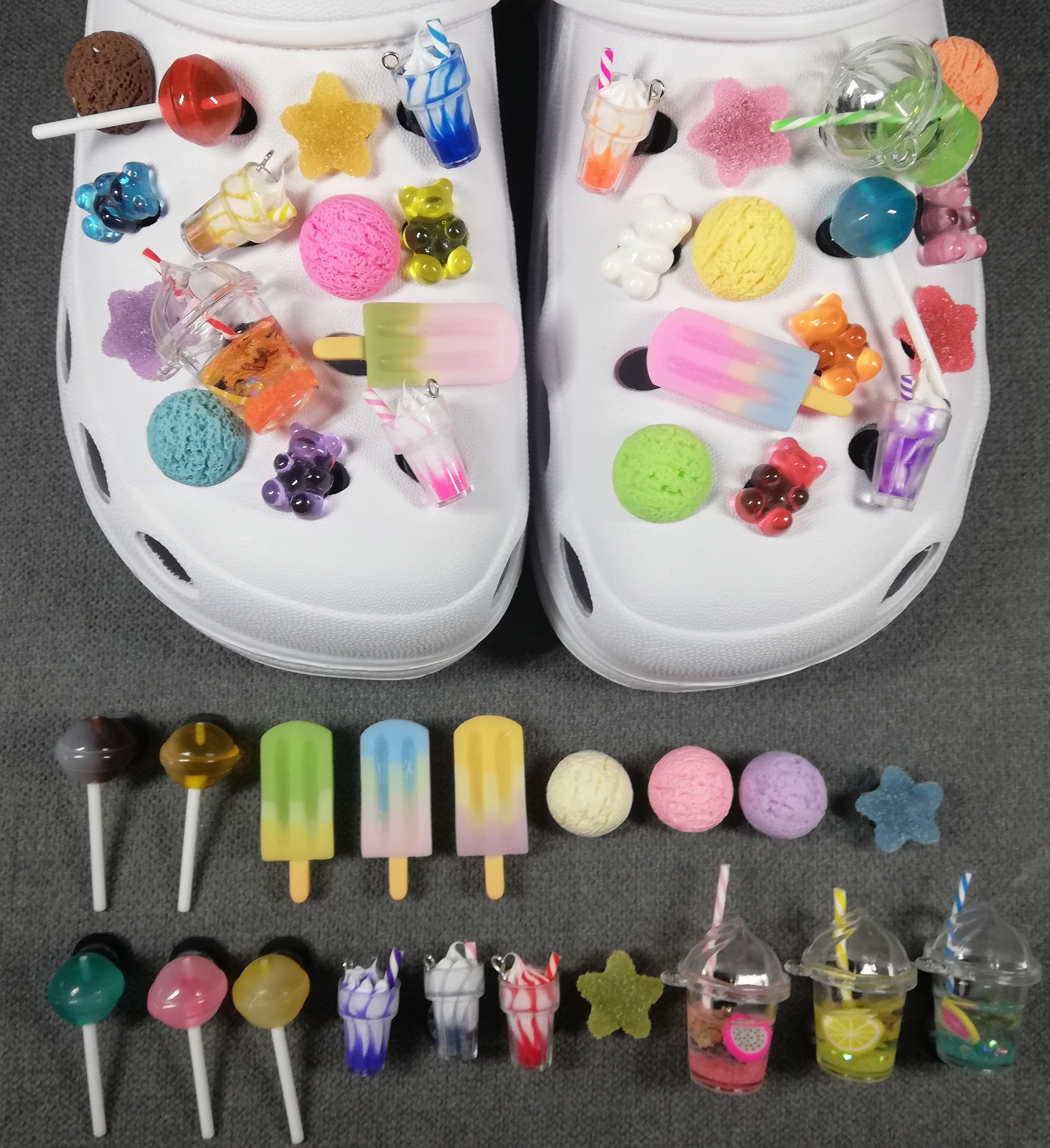 Gummy Bear Croc Charm Shoe Charms for Kids Stocking Stuffer Croc Charms  Gift for Kids Pink Shoe Charms Gummy Bear Shoe Charm 