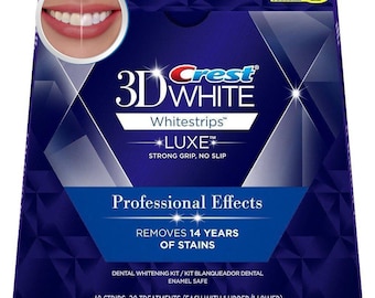 Teeth Whitening with 20 strips in 10 pouches - Crest 3D White Whitestrips Professional Effects