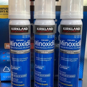 KIRKLAND Minoxidil Topical Aerosol 5% Foam 3-Month Supply Advanced Hair Loss Regrowth Treatment for Men image 1