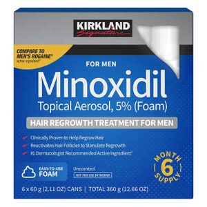 KIRKLAND Minoxidil Topical Aerosol 5% Foam 3-Month Supply Advanced Hair Loss Regrowth Treatment for Men image 2
