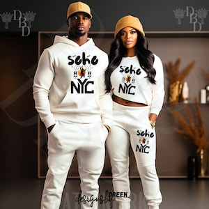 Black and White Sweatsuits Etsy