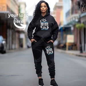 Black Sweatsuit Etsy