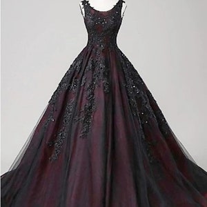Raven Black Wedding Dress With Black Veil and Black Quinceanera Dresses ...