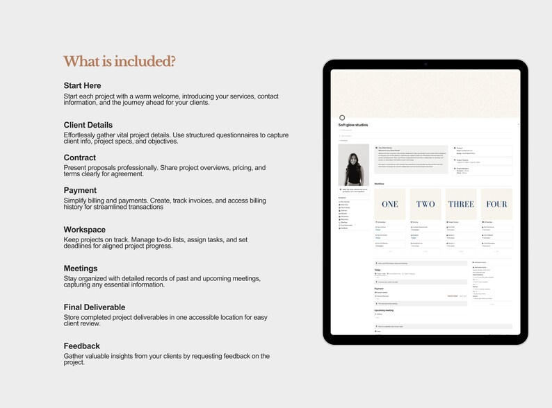 Notion Client Portal Template, Project Management Dashboard (digital ...
