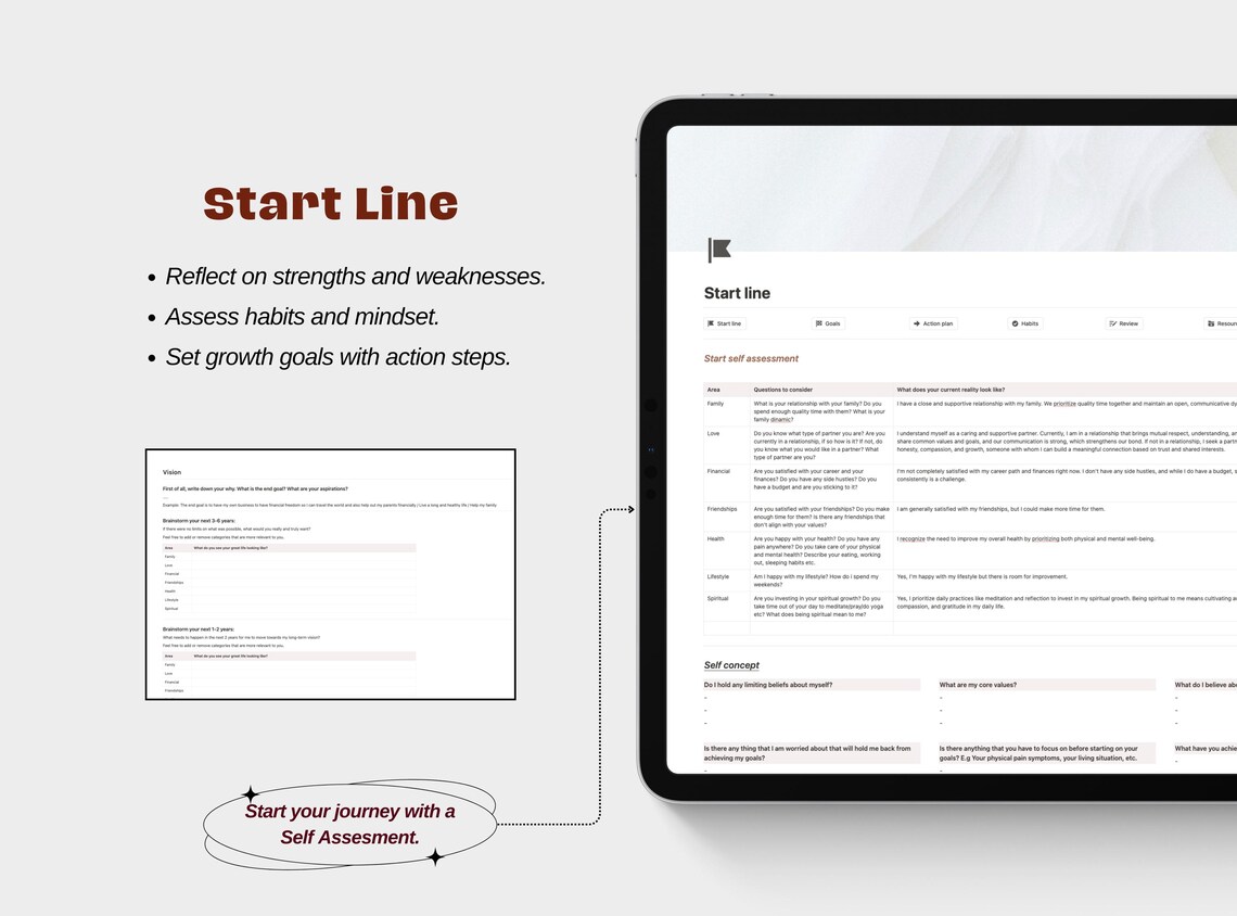 12 Week Year Notion Template Goals Planner Notion Planner 2025 ...