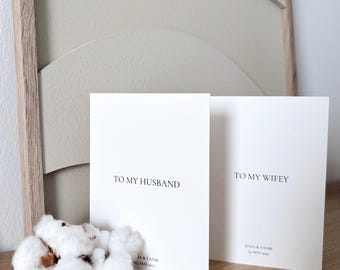 Eheversprechen Set, Eheversprechen personalisiert, Ehegelübde Heft, Eheversprechen Buch, Eheversprechen Heft, Gelübdebuch, Hochzeit, Karte