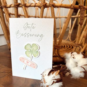 Gute Besserung Karte, Klappkarte, Gute Besserung, Mutmachergeschenk, Aufmuntern, Genesung, Genesungskarte Postkarte, Gute Besserung Geschenk