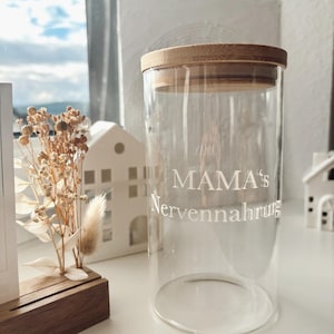 Personalized storage jar, 8 glass variants, gift idea, wedding gift, birthday gift, wedding, personalized, date day ideas