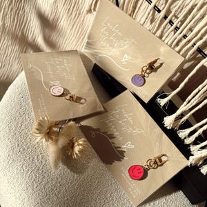 Carte de vœux | Carte avec porte-clés | Cadeau | Idée cadeau | Cadeau d’adieu | dites merci | Cadeau invité | cadeau parfait