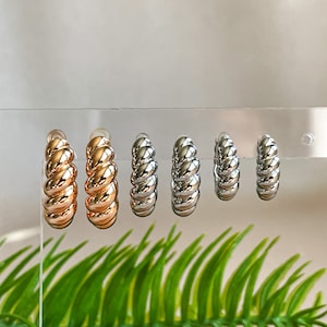 Twisted Rope Hoop Earrings, Twisted Hoops, Twisted Hoop Earrings, Swirl Hoop Earrings, Swirl Hoops, Swirl Twist Hoops, Braided Rope Hoops