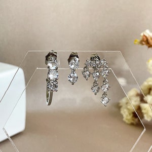 3 pcs Earring Sets For Multiple Piercings, Earring Sets, Earcuff Earrings, Stackable Earring Set, Pierced Earring Set, Multiple Set Earrings