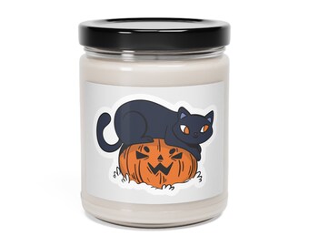 Scented Soy Candle, 9oz halloween pumpkin