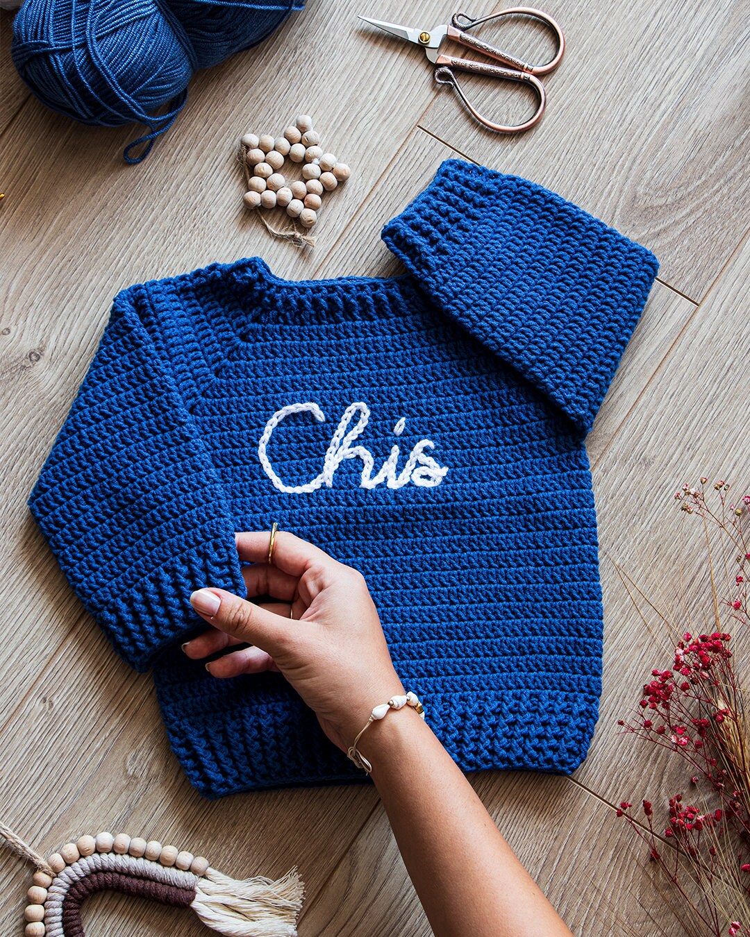 NAME BABY SWEATER Baby Sweater With Name newborn Name Etsy