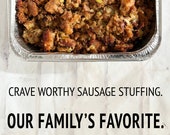 ULTIMATE Sausage Stuffing Recipe, Beginner Cook Friendly Digital Guide to Best Thanksgiving Stuffing, ADHD Tools for Easy Meal Planning