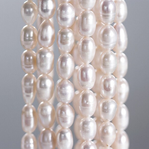 1368 Big pearls 8-10 mm Large pearls Ivory pearls Natural pearls Off white pearls Natural white pearls Rice pearls Big rice pearls.