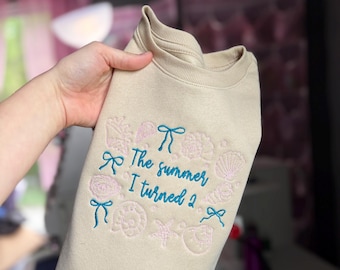 The Summer I Turned 2 Embroidered Sweatshirt