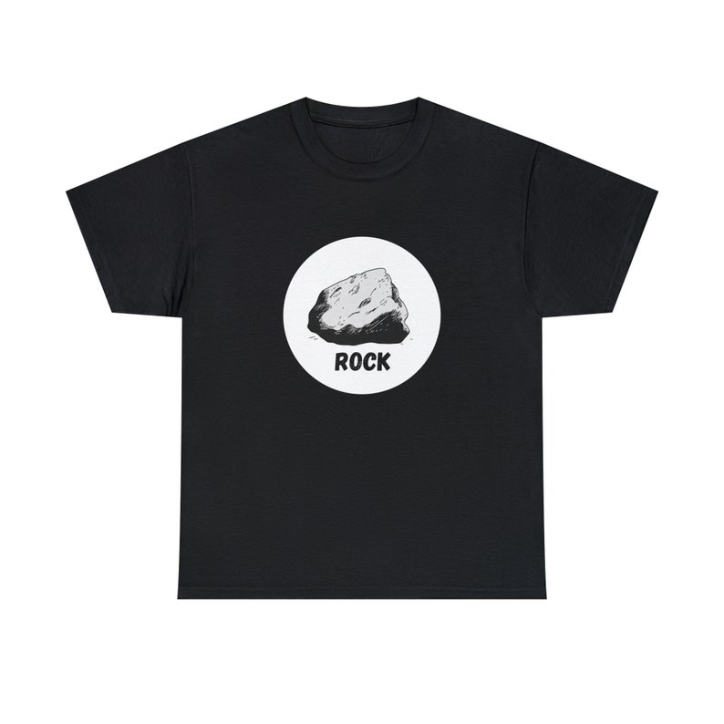 Rock T-shirt, Simple Rock Funny Shirt, Stone Tee, Rock Apparel, Rock ...