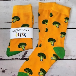 Broccoli Novelty Socks, Fun Veg Socks (UK Size 4-7)