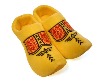Yellow clog slippers, available in all sizes, Christmas gift, warm slippers, slippers, gift for him, gift for her