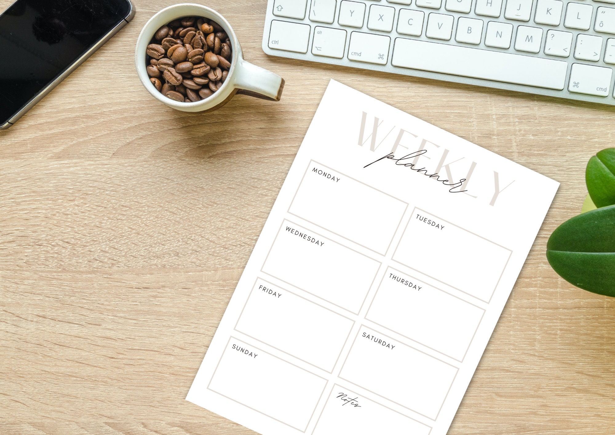 Weekly Planner Printable to Do List - Etsy
