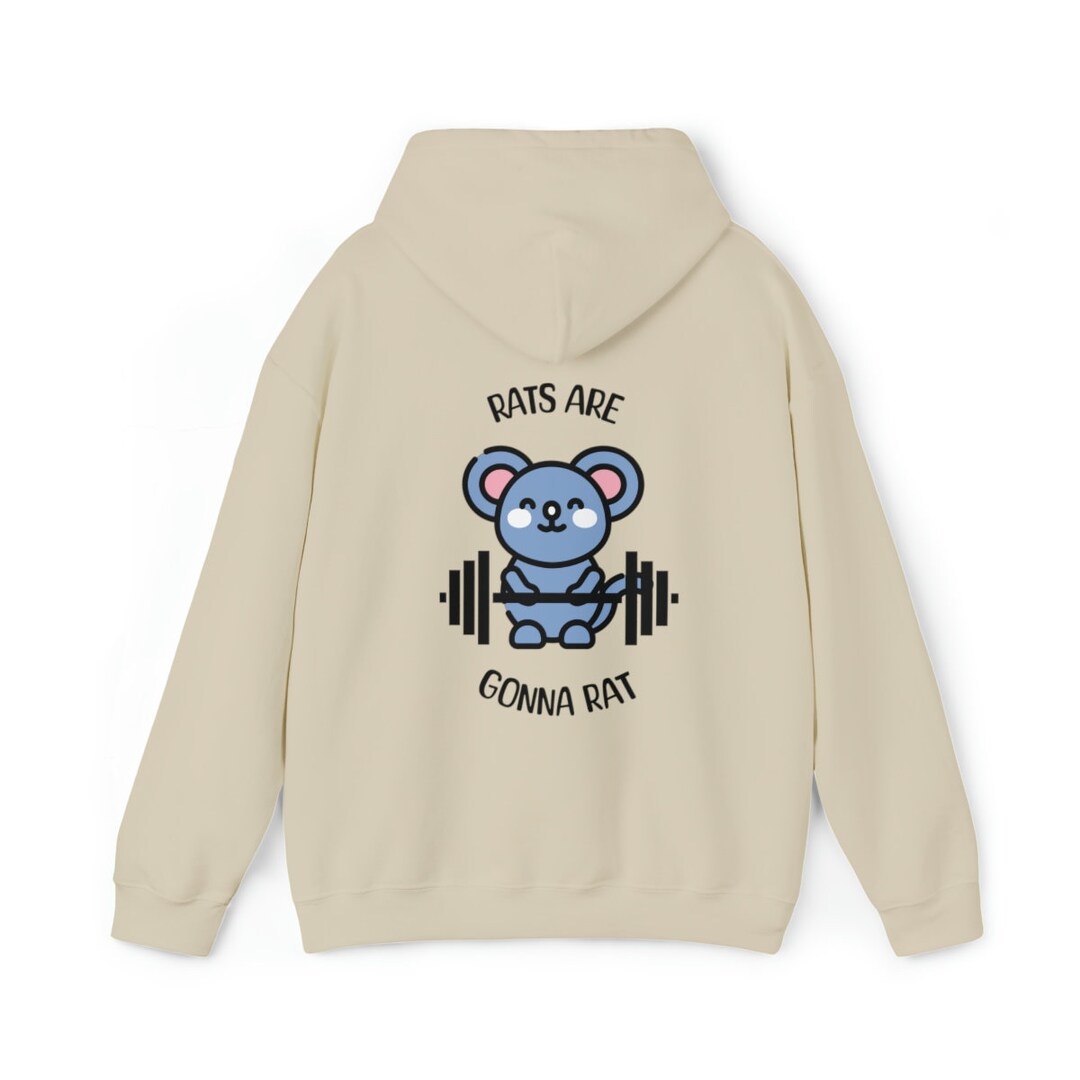 Rats Gonna Rat Unisex Hooded Sweatshirt Funny Gym Hoodie Etsy