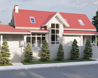 Project of a house with 5 bedrooms with an area of 261 m2 or 2809 sq. ft., Modern Homes, winter Garden