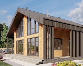 Modern Wooden House buy a house, ready-made house, sale