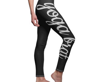 Yoga Brat Casual Leggings (Polyester), Black Leggings