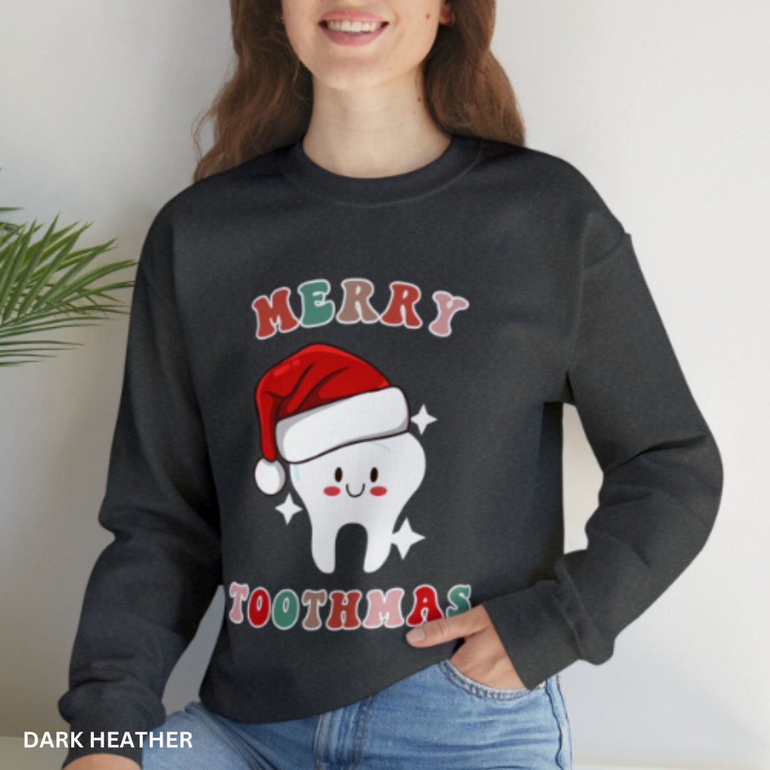 Christmas Dentist Sweatshirt Crewneck, Dentist Dental Holiday Gift