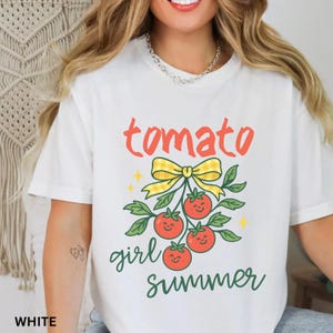 Tomato Girl Summer Comfort Colors Tee: Farmers Market Graphic T-Shirt