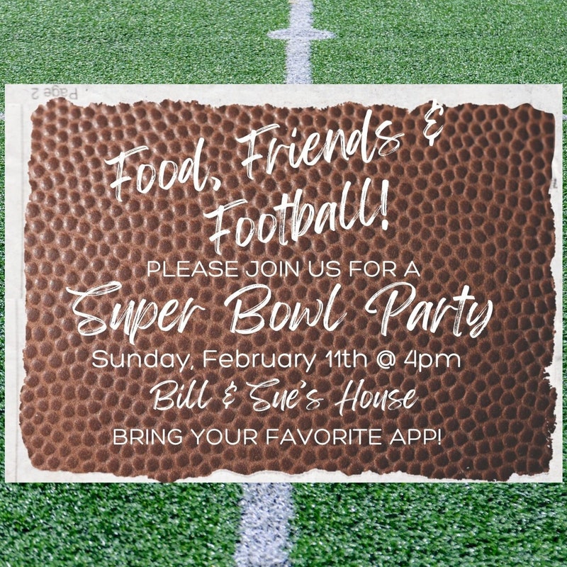 Super Bowl Party Etsy