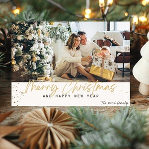 Personalized Photo Christmas Cards| INSTANT DOWNLOAD | digital Cards | Printable Photo Cards | Christmas card Template | photo holiday cards