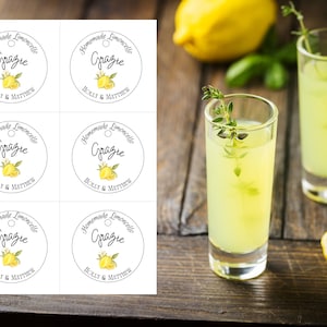 Limoncello tags | INSTANT DOWNLOAD | limoncello tags | favor tags | Thank you gift | custom  tags | editable label | set of 6 tags