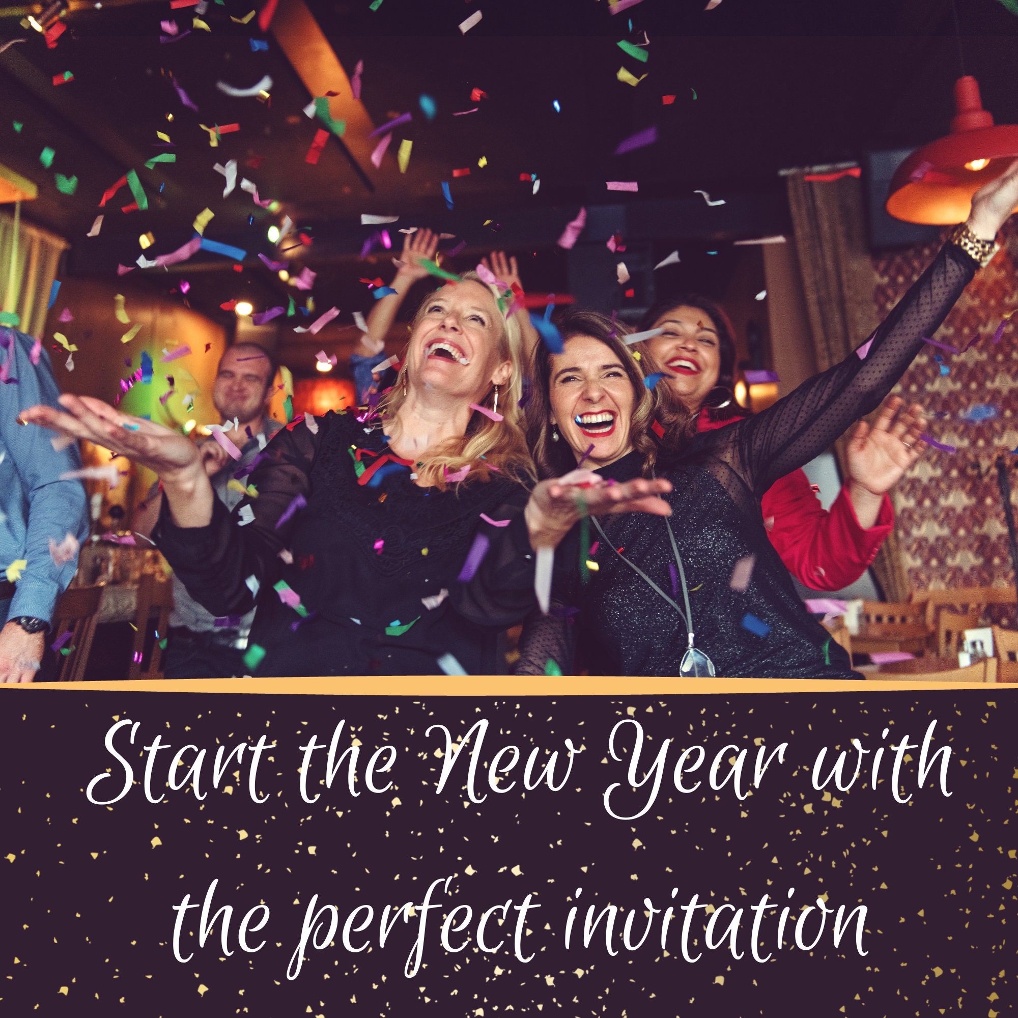 Editable NYE Party Invite INSTANT DOWNLOAD New Years Eve Invite ...