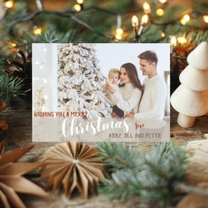 Personalized Photo Christmas Cards| INSTANT DOWNLOAD | digital Cards | Printable Photo Cards | Christmas card Template | photo holiday cards