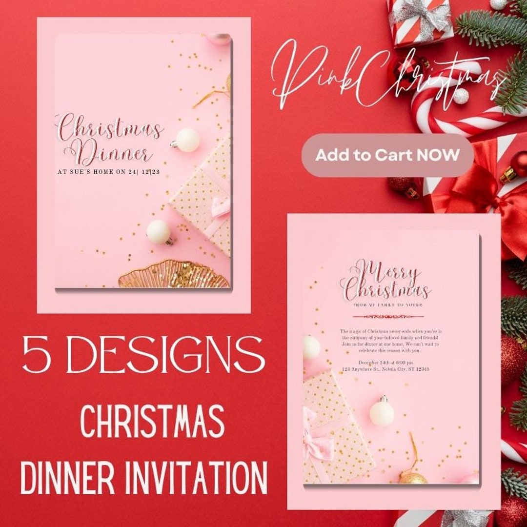 christmas-dinner-invitation-christmas-party-invitation-etsy