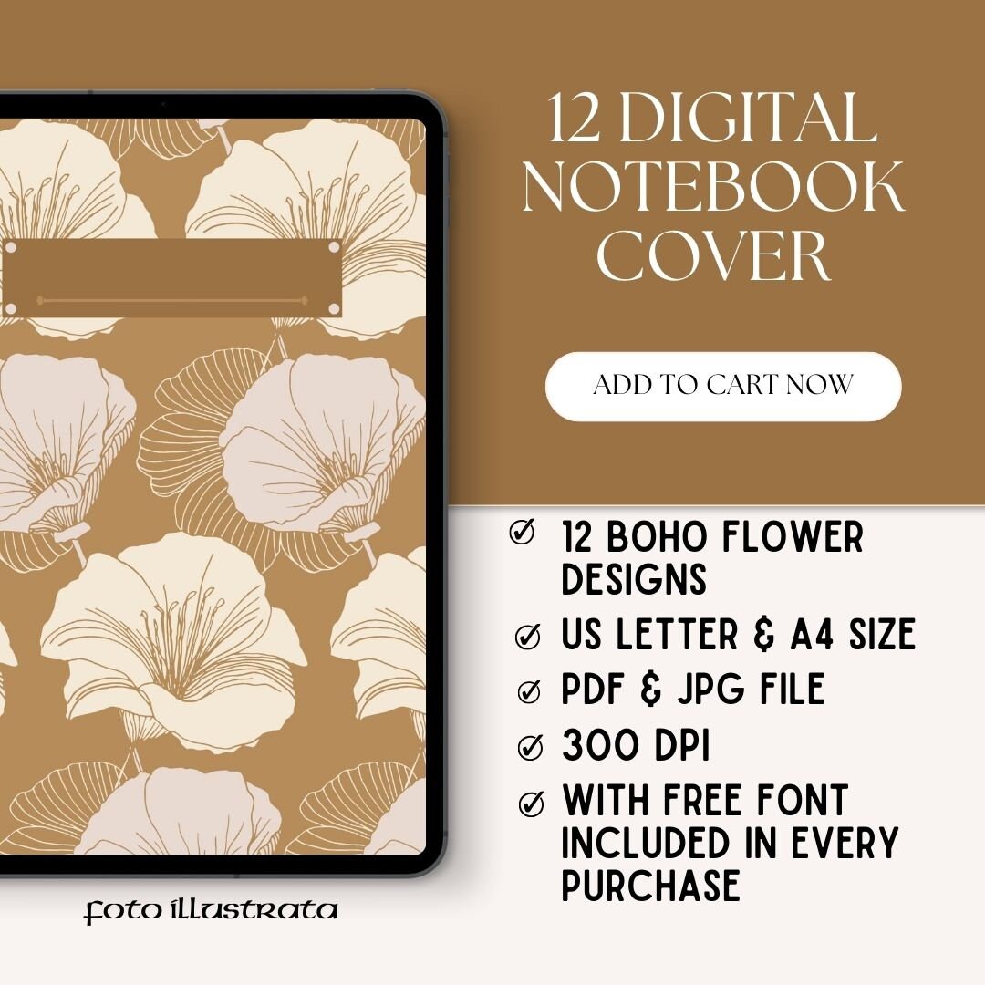 Digital Notebook Cover Goodnotes Cover Notability Cover - Etsy