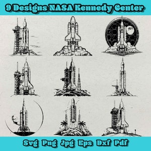 NASA Rocket Svg-bundel, NASA Kennedy Space Center lancering Cape Canaveral Rocket Astronaut, zonnestelsel, ruimtevaarder, heelal png, Galaxy Eps