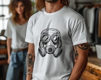 Buy Gas Mask SVG Bundle: Vector Clipart, Stencil Cut File (digital