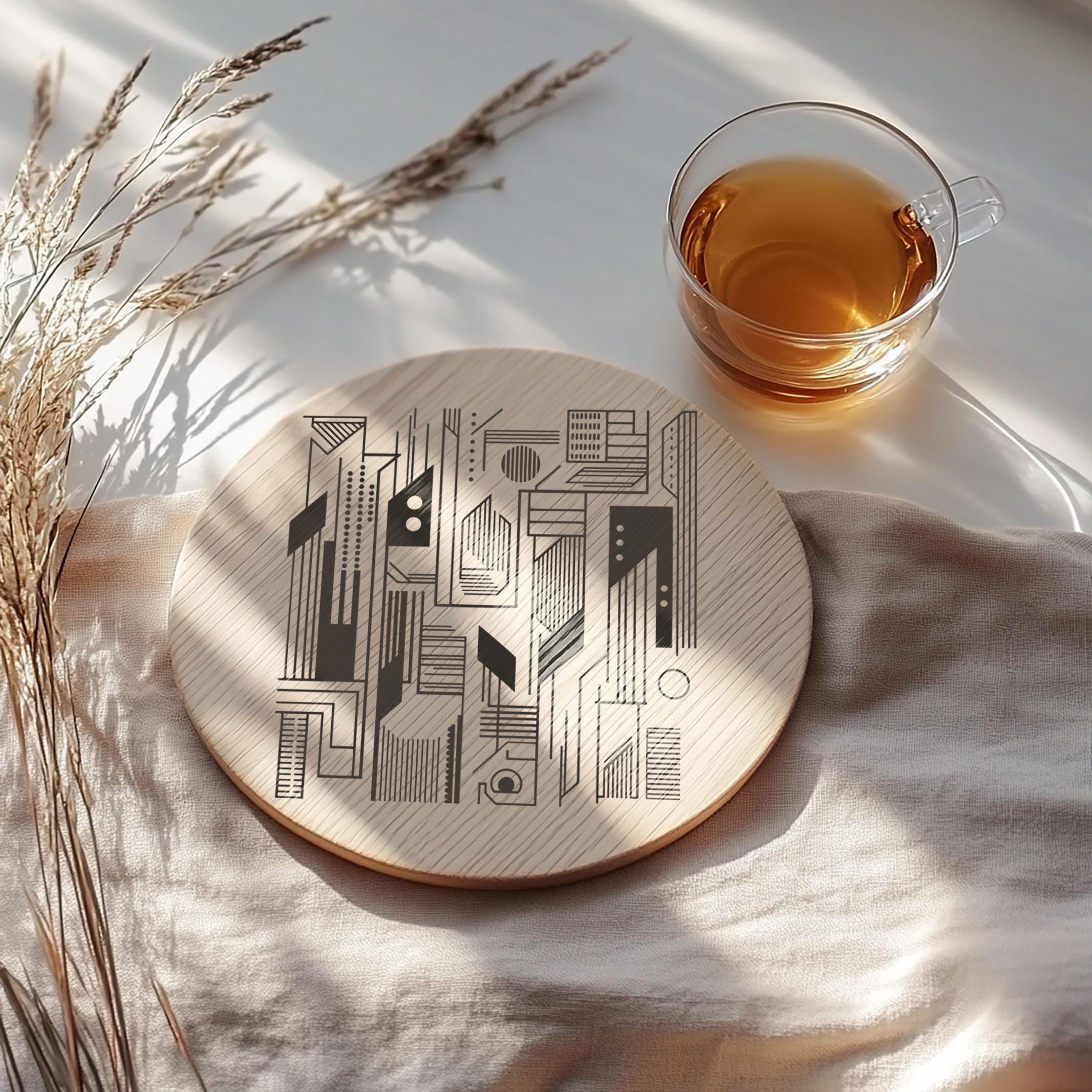 Modern Geometric Design SVG Bundle: Abstract Line Art (digital Vector ...